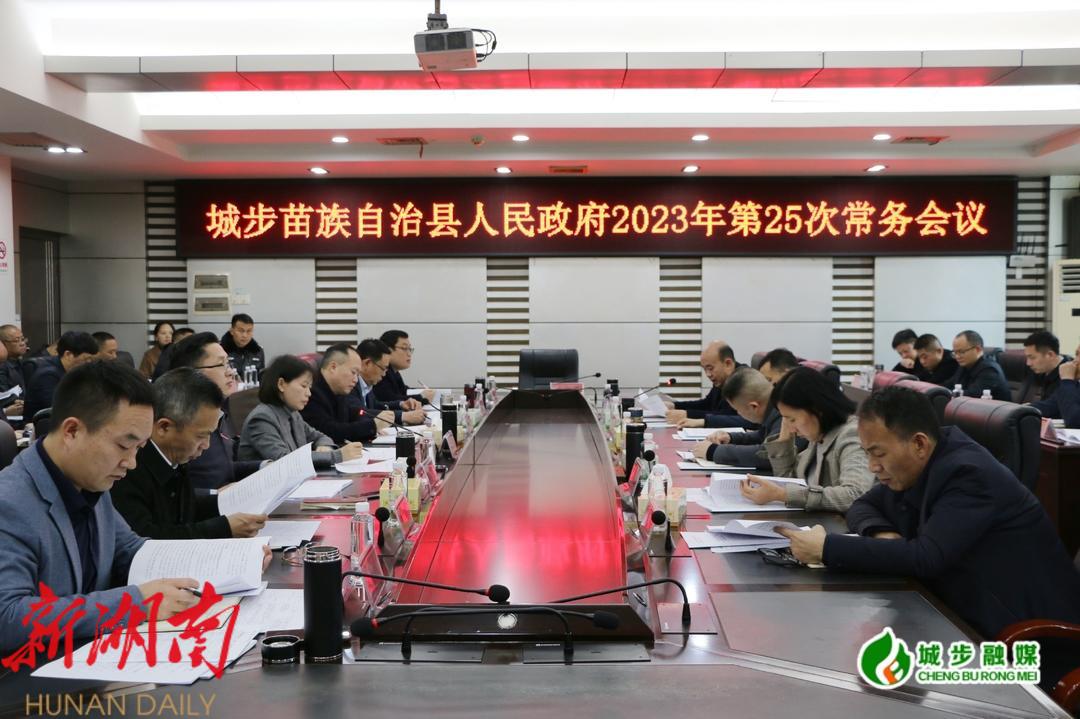 王慧敏主持召开县政府2023年第25次常务会议_邵阳头条网